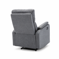 Fauteuil inclinable en tissu à dossier haut, fauteuil inclinable manuel, design traditionnel en bois, canapé de salon, fauteuil confortable
