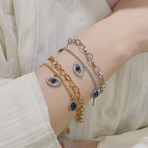 Pulsera de gota de agua con ojos de elfo versátil a la moda Simple impermeable sin deslustrar lágrimas de acero inoxidable <span class=keywords><strong>regalo</strong></span> de joyería - Product Image 1