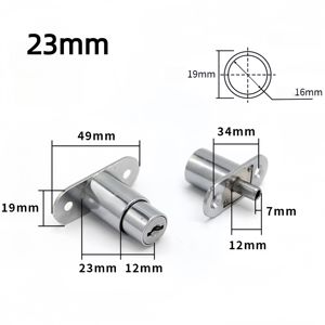 아연 합금 슬라이딩 캐비닛 잠금장치 서랍 책상 옷장 캐비닛 푸시 플런저 잠금장치 가구 서랍 잠금장치 파일 캐비닛 서랍용 - Product Image 5