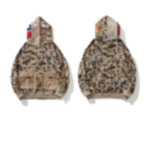 Felpa Oversize con Zip Intera Stile Streetwear Stampata <span class=keywords><strong>Y2K</strong></span> Unisex 100% Cotone Casual Mimetica con Zip - Product Image 2