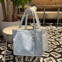 Nouveau sac fourre-tout en toile de style coréen, grande capacité, avec fermeture éclair, polyvalent et décontracté, sac à bandoulière