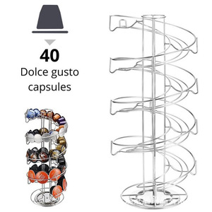 In Acciaio Inox 40PCS <span class=keywords><strong>CAFFITALY</strong></span> POD ROTANTE di CAPSULE di CAFFÈ TITOLARE - Product Image 1