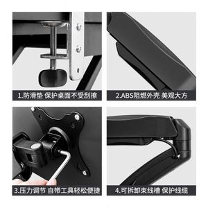 Soporte de Escritorio para Monitor con Brazo de Resorte de Gas y Pantalla LCD Dual Ajustable, Inclinación de 90 Grados, Nuevo y en Stock - Product Image 6