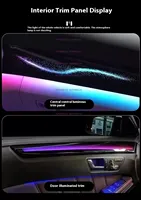 Kit de Iluminación Ambiental para Mercedes Benz Clase E W212 2010-2015, Salidas de Aire Traseras Turbo Opcionales y Carga Rápida Tipo-C, Kit Arcoíris