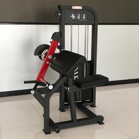 Équipement d'exercice de bras en acier de gymnastique commerciale musculation sélection de charge de broche assise Biceps Curl & Triceps Machine d'extension