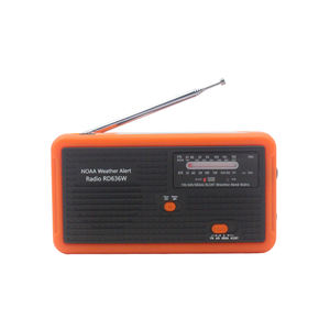 Солнечная аварийная погода NOAA радио Динамо Ручной самозаряжаемый AM FM WB радио Светодиодный фонарик 1000 мАч Зарядное устройство для телефона - Product Image 6