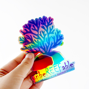 Glossy Die cắt Holographic sticker, tùy chỉnh destign không thấm nước Hologram cắt in logo nhãn Sticker tấm - Product Image 5