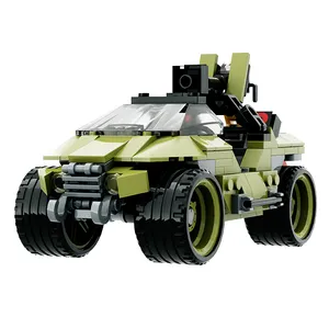GoldMoc Military Series Battle Car M12 WARTHOG MOC-107715 Warthdog Video Game Mini DIY Building Blocks Bricks Model Toy