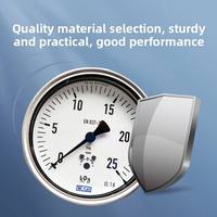 High Pressure Stainless Steel Pressure Gauge Liquid Filled Shock Resistant Industrial Corrosion Resistant Pressure Gauge