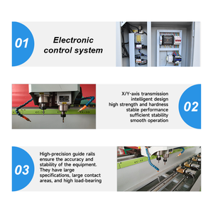 JUNDE CNC 3-Axis 1KW Servo System Automatic Aluminum <b>Drilling</b> and Milling Machine for Window and Door Processing - Product Image 4