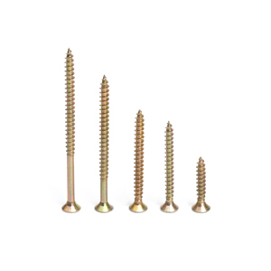 Din7505 <span class=keywords><strong>viti</strong></span> <span class=keywords><strong>per</strong></span> <span class=keywords><strong>legno</strong></span> in acciaio di dimensioni su scheda di trucioli di <span class=keywords><strong>legno</strong></span> 25/80/120mm lunghezze testa di formaggio in zinco placcato vite svasata - Product Image 3