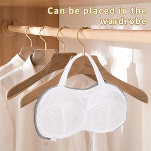 Reusable Polyester Mesh <b>Bra</b> Washing Bag with Zipper Eco-friendly Laundry Storage for Women's Underwear and Clothes - Product Image 4