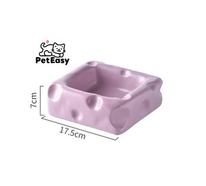 Nuova moda creativa forma di formaggio accessori per animali domestici ciotole in ceramica Anti-ribaltamento doppio uso Cat Dog <span class=keywords><strong>Bowl</strong></span> - Product Image 6