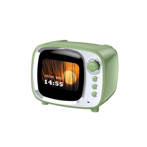 Ai Smart 8W Mini Touch Screen per altoparlante Bluetooth Radio retrò Multi-funzione sveglia <span class=keywords><strong>testi</strong></span> Display rumore <span class=keywords><strong>bianco</strong></span> supporta - Product Image 1