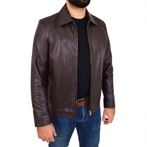 Unisex Faux Leather Belted Motorcycle <b>Jacket</b> (Standard Plus Sizes) Fully Customized Quality Approval Polyester/Cotton <b>Waterproof</b> - Product Image 3