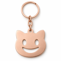 Porte-clés personnalisé avec breloque chat ludique, logo personnalisable, promotionnel, vente en gros, souvenir, fabricant en gros