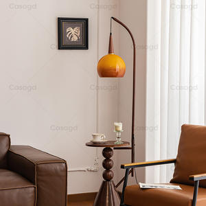 Lámpara de Pie Vintage Yuzu con Estante - una Mesita de Noche Retro para Dormitorio con Ambiente junto al Sofá en la Sala de Estar, <span class=keywords><strong>Casa</strong></span> - Product Image 2