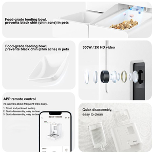 Factory Top-Quality Cat <strong>Automatic</strong> <strong>Feeder</strong> 2 in 1 <strong>Pet</strong> Food and <strong>Water</strong> Fountain Wifi APP Control Timed Smart <strong>Pet</strong> <strong>Feeder</strong> with Camera