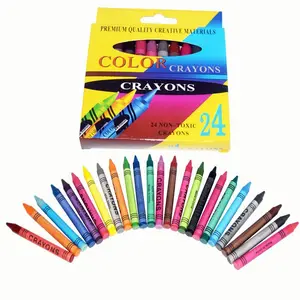 Crayons Creative Cartoon 8/12/24 Colors Drawing Non-Toxic Oil