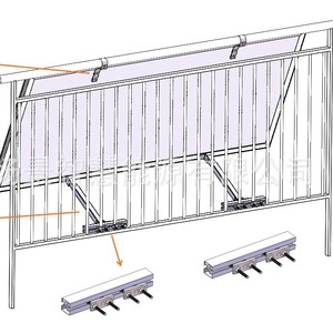 Support de montage solaire en aluminium pour balcon, pieds réglables de 15 à 30 cm, surface anodisée, pour installation sur toit - Product Image 1