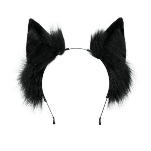 Serre-tête Oreilles de Renard Simulées, Accessoire <span class=keywords><strong>Cheveux</strong></span> Oreilles d'Animaux, Costume Cosplay Mignon, Coiffe Faite Main, Oreilles de Chat en Peluche, Unisexe, Polyester, Bête - Product Image 5