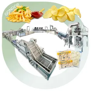Project Volledige Verwerking Geautomatiseerde Franse Fry Automatische Voedsel Volledig Aardappel Chip Maken Machine In Pakistan