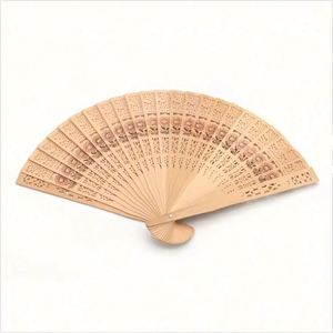 Chinese Modern Handmade Bamboo Handle Painted Flower Japandi Style Small Hand Fans for Summer - Product Image 4