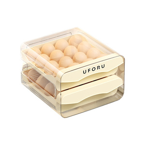Nhiều lớp CuộN xuống trứng Dispenser tổ chức Lưu trữ <span class=keywords><strong>container</strong></span> hộp nhựa cho tủ lạnh - Product Image 5