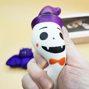 Jouets anti-stress en PU de haute qualité, doux et à récupération lente, en forme de chauve-souris, de fantôme et de citrouille, pour Halloween, pour enfants, garçons et filles - Product Image 3