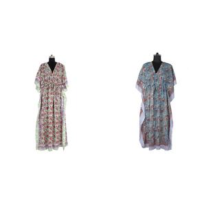 Vestido largo de verano para mujer, caftán - Product Image 1