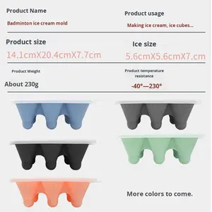 แม่พิมพ์ไอศกรีมและไอติมซิลิโคนแบบใช้ซ้ำไ<span class=keywords><strong>ด</strong></span>้ <span class=keywords><strong>รูป</strong></span>ทรงไม้แบดมินตัน ทำขนมแช่แข็งแบบโฮมเม<span class=keywords><strong>ด</strong></span>ได้อย่างยื<span class=keywords><strong>ด</strong></span>หยุ่น แม่พิมพ์น้ำแข็งเกร<span class=keywords><strong>ด</strong></span>อาหาร - Product Image 5