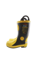 Bottes de protection en caoutchouc pour pompiers, résistantes aux hautes températures, anti-perforation, chaussures de sécurité pour les opérations de sauvetage incendie