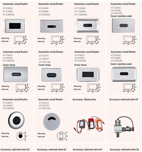 Giá rẻ cảm biến điện xả nước tiết kiệm WC nhà vệ sinh Gents flusher nam gốm sứ BồN TiểU phụ kiện thông minh tự động tuôn ra van - Product Image 6
