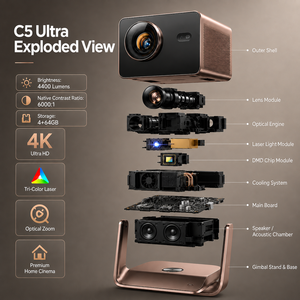 Proyector Láser Triple Ultra 4K UHD para el Hogar, Visión IMAX Mejorada, Proyector Inteligente para Juegos, Resolución Ultra HD 4K Nativa, Verdadera Resolución 38 - Product Image 4