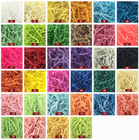Papier de Remplissage Noir Rose et Couleurs Variées, Papier Froissé Noir, Papier Déchiqueté Écologique pour Emballage