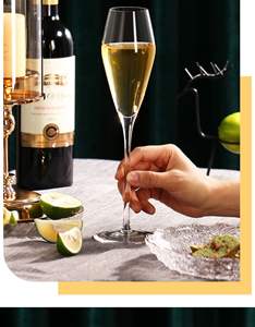 Vente Directe Usine Verres à Flûte à Champagne de Luxe en Cristal Vintage Européens pour Fête de Mariage - Product Image 5