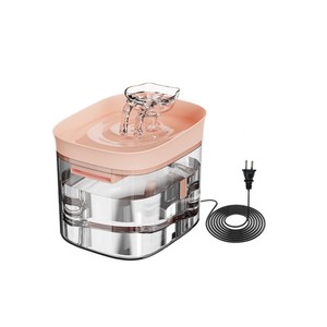 OEM Stainless Steel Pet Water Fountain Ultra Quiet Circulating Filter <b>Cat</b> Dog Water Dispenser - Product Image 1