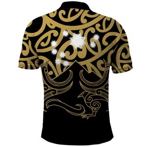 Impression à la demande hommes hauts Matariki nouvelle-zélande Polo Maori nouvel an décontracté revers t-shirt en gros en vrac vêtements pour hommes - Product Image 2