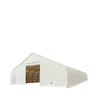 Grand hangar d'extérieur robuste en acier 60x100 pieds (16x18m) avec structure galvanisée durable et imperméable pour machines agricoles et voitures