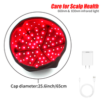 Gorra Portátil de Terapia de Luz Roja 660nm 830nm 10Hz 40Hz 120 LEDs Apagado Automático en 20 Minutos Stock en EE. UU.