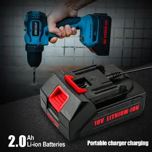 Furadeira à mão personalizada de 18v, conjunto de ferramentas elétricas, máquina de broca sem fio com impacto para makita kit de combo de 18v