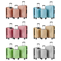 Ensemble de bagages à roulettes légers en ABS PC rigide OEM avec roues silencieuses pour voyages d'affaires