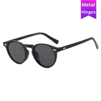 2025 unisexe rétro Simple mode lunettes de soleil avec lentilles UV400 à la mode nouvelle version petit riz goujon cadre