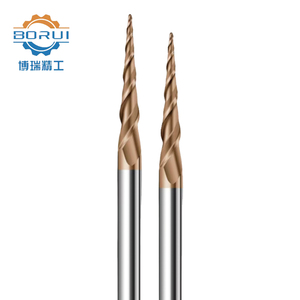 CNC khắc khe đôi cứng hợp kim xoắn ốc hình nón bóng cuối nhà máy D4 6 8mm chân máy bay khoan bit máy công cụ phụ kiện - Product Image 1