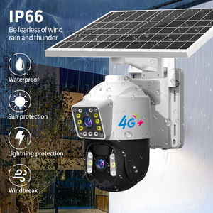 V360pro 3MP HD 4g ống kính kép năng lượng mặt trời PTZ camera chuyển động phát hiện tự động theo dõi thẻ Sim 10000mAh Pin năng lượng thấp kết nối wifi - Product Image 4