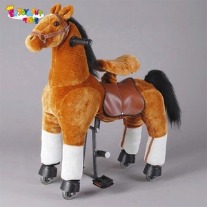 Gran oferta CE/EN71 juguetes de unicornio de peluche mecánicos para niños divertidos juguetes de <span class=keywords><strong>caballo</strong></span> pony a la <span class=keywords><strong>venta</strong></span> - Product Image 2