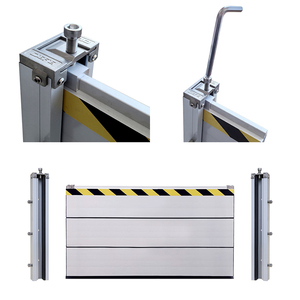 Smontabile Anti-inondazione in lega di alluminio muro di barriera d'acqua per porta del Garage cancello di parcheggio 35mm di spessore dimensione personalizzabile argento - Product Image 3