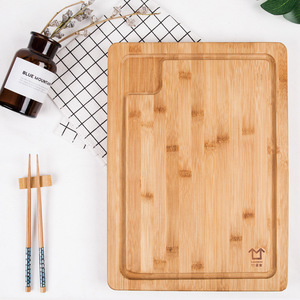 Tabla de cortar de bambú, tabla de cortar rectangular de madera maciza para cocina y uso doméstico, venta al por mayor, precio preferencial. - Product Image 1