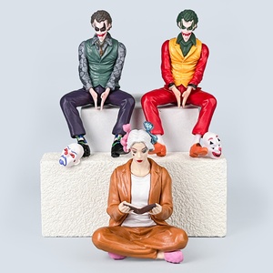 โมเดลอนิเมะจิ๋ว การ์ตูนพีวีซี ฟิกเกอร์อนิเมชั่น โจ๊กเกอร์นั่ง ของตกแต่งรถยนต์ - Product Image 1