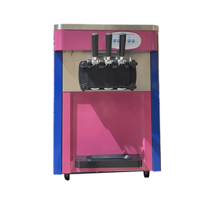 Nouvelle mini <span class=keywords><strong>machine</strong></span> à crème glacée molle commerciale en acier inoxydable à trois saveurs avec petit fabricant de crème glacée au yaourt et aux fruits - Product Image 5